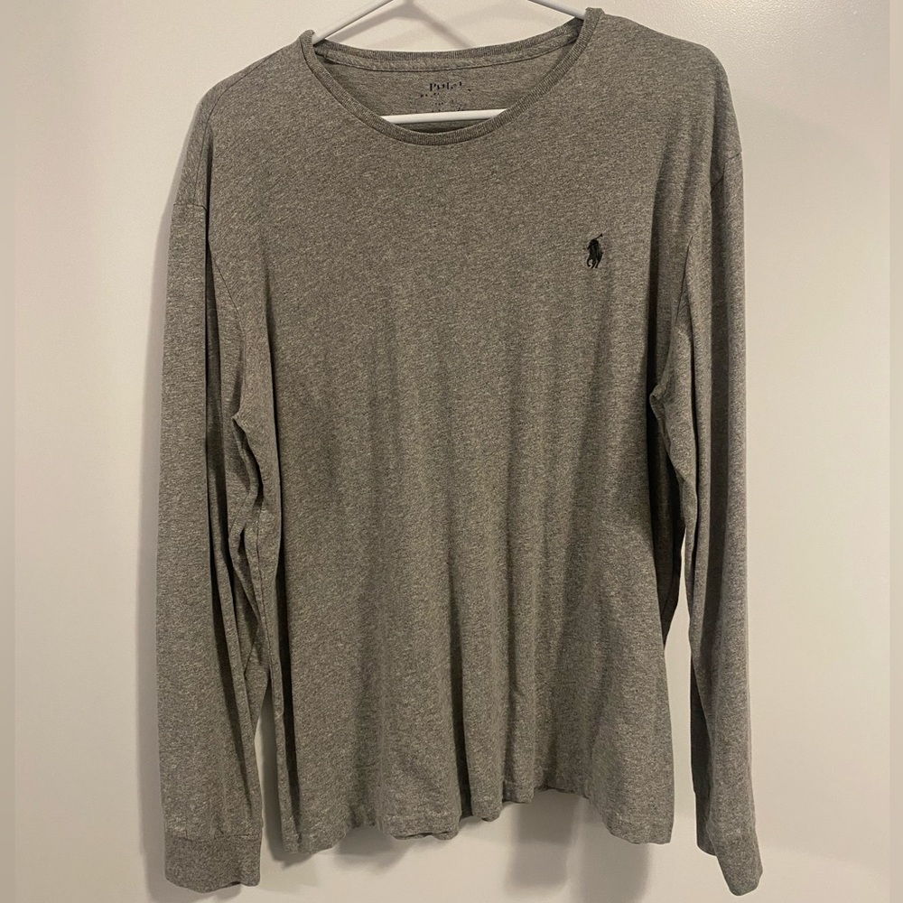 Grey Ralph Lauren Polo Long-sleeve
